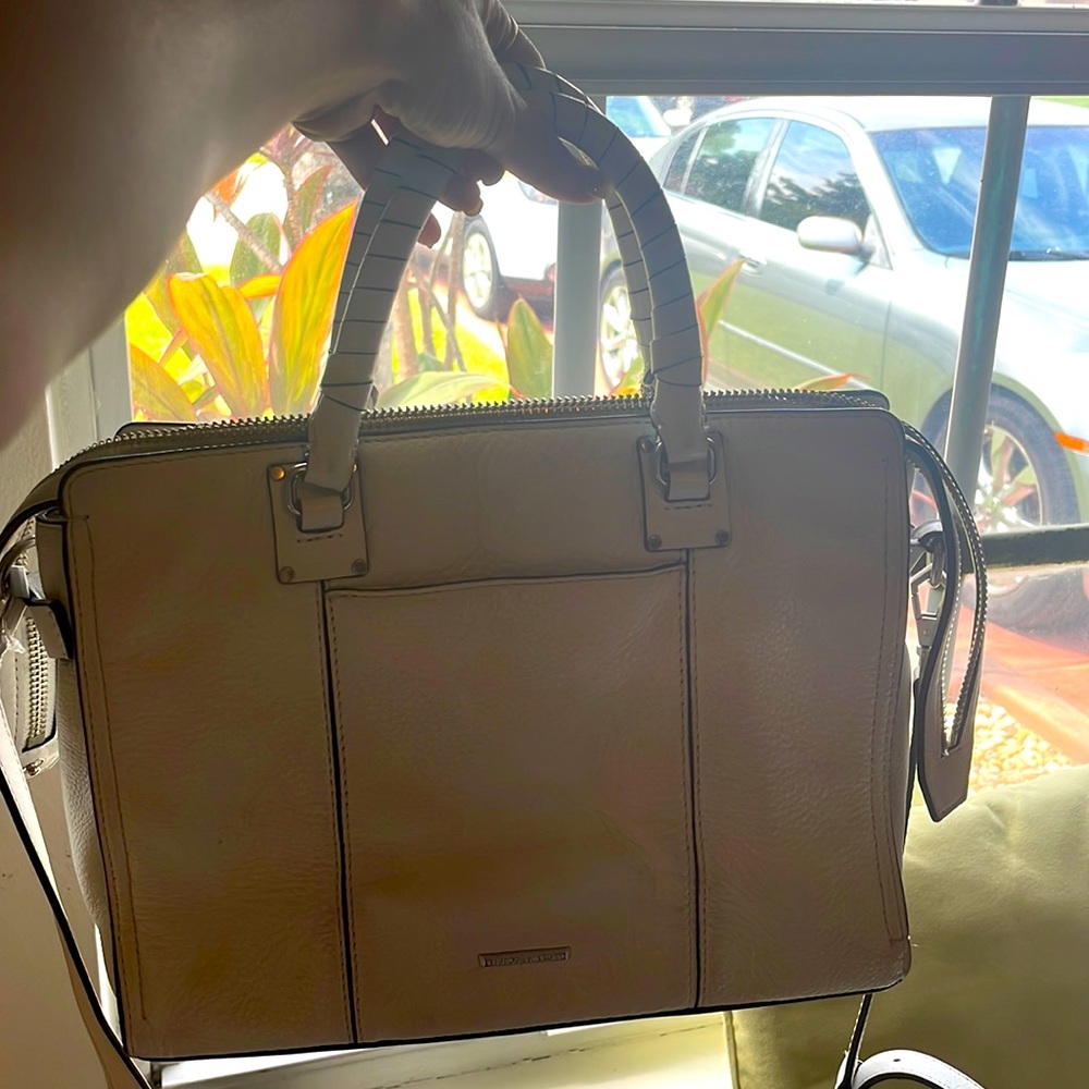 Used white rebecca minkoff bag